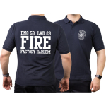 Polo blu navy, New York City Fire Dept.Fire Factory Harlem (E-58/L-26)