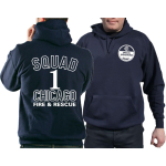 CHICAGO FIRE Dept. Squad1 Special Operations, blu navy Hoodie