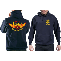 CHICAGO FIRE Dept. Squad 3 Eagle Wings Skyline, marin Hoodie