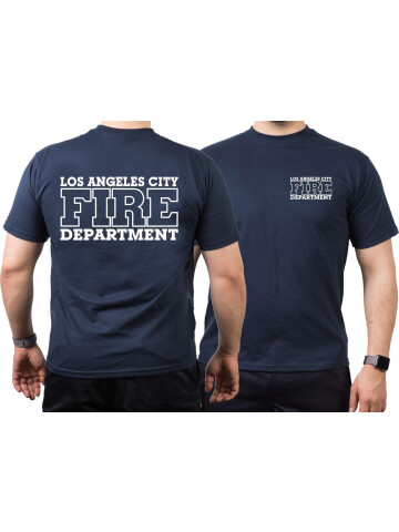 T-Shirt navy, Los Angeles City Fire Department M