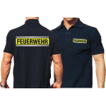 Polo marin, FEUERWEHR argent/neonjaune/argent