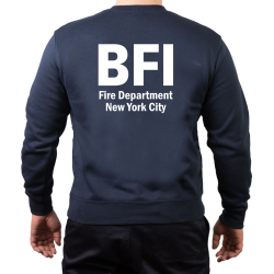 Sweat azul marino, New York City Fire Dept. BFI (Bureau of Fire Investigation/Fire Marshal)