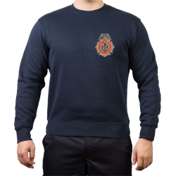 Sweat azul marino, New York City Fire Dept. BFI (Bureau of Fire Investigation/Fire Marshal)