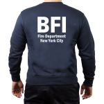 Sweat azul marino, New York City Fire Dept. BFI (Bureau of Fire Investigation/Fire Marshal)