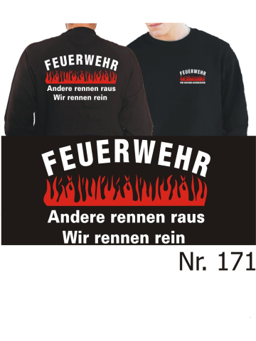 Sweat black, "Wir machen Hausbesuche" - Das Original, seit 1995