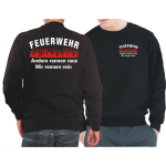 Sweat black, "Wir machen Hausbesuche" - Das Original, seit 1995