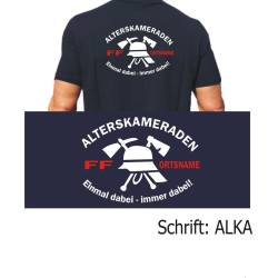 Polo navy, Alterskameraden mit Ortsname "einmal...