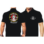 Polo black, New York City Fire Dept. In The Eye Of The Storm, Brooklyn E-280, 3XL
