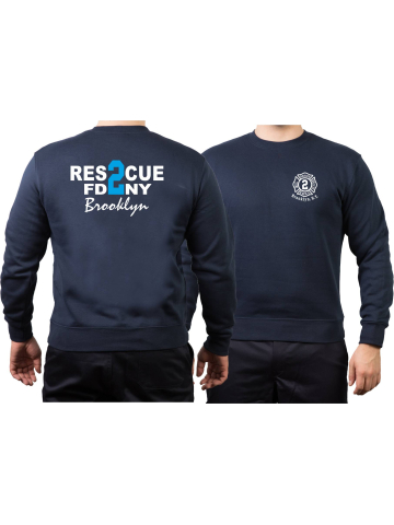 Sweat azul marino, Rescue2 (blue) Brooklyn