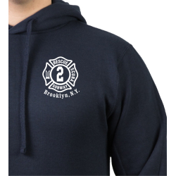 Hoodie blu navy, New York City Fire Dept. Rescue2 (blue) Brooklyn