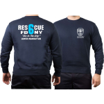 Sweat blu navy, Rescue6 (blue) Lower Manhattan
