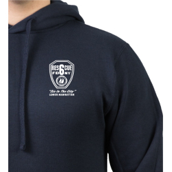 Hoodie navy, New York City Fire Dept. Rescue6 (blue) Lower Manhattan