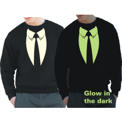 Sweat nero, Anonymous Anzug (fluorescente-nachleuchtend)