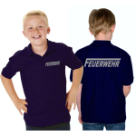 Kinder-Polo marin, FEUERWEHR avec longue "F" beidseitig argentn