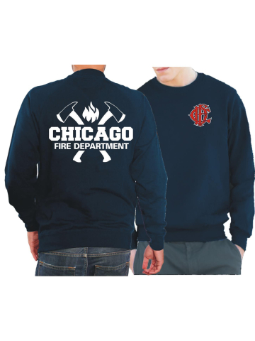 CHICAGO FIRE Dept. axes CFD-Emblem, navy Sweat