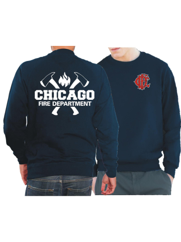 CHICAGO FIRE Dept. axes CFD-Emblem, marin Sweat