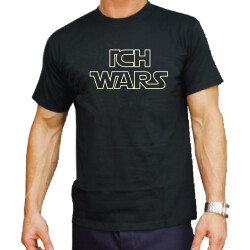 T-Shirt nero, "ICH WARS"