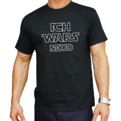 T-Shirt noir, "ICH WARS NEDD"