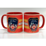 Tasse bicolor New York City Fire Department Standard-Emblem (1 Stück)
