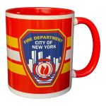 Tasse bicolor New York City Fire Department Standard-Emblem (1 Stück)