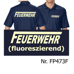 Functional-Polo navy, FEUERWEHR with long &quot;F&quot;...