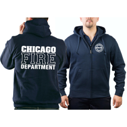 CHICAGO FIRE Dept. Hooded jacket navy, work