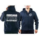 CHICAGO FIRE Dept. Hooded jacket navy, work