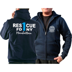 Hooded jacket navy, Rescue1 (blue) Manhattan