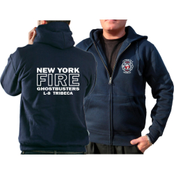 Hooded jacket navy, Ghostbusters NYC Ladder 8 Tribeca...