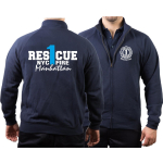 Sweat jacket navy, Rescue1 (blue) Manhattan