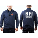 Sweat jacket navy, BFI (Bureau of Fire Investigation/Fire Marshal) New York City