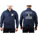 CHICAGO FIRE Dept. Sweatjacke navy, Squad 1, weiße Schrift