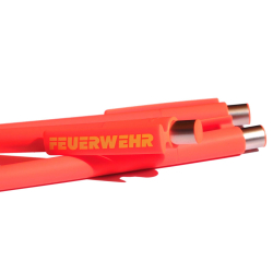 Edel-Kuli leuchtot FEUERWEHR neongelb, Swiss-Made, blaue...