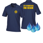 Funzionale-Polo blu navy, Miami Beach Fire Rescue, giallo