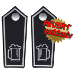 FEUER1 Dienstgrad-Schulterklappen-Paar Spezial avec Knöpfen: Leitender Getränkewart (argent/argent)