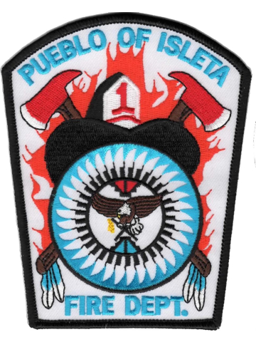 Badge Pueblo of Isleta Fire Dept., New Mexico (USA), 9 x 12,5 cm
