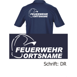 Funktions-Polo navy, Schrift &quot;DR&quot;...