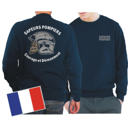 Sweat (blu navy/bleu marine), Sapeurs Pompiers Casque -...