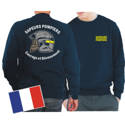 Sweat (blu navy/bleu marine), Sapeurs Pompiers Casque -...