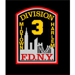 Polo nero, New York City Fire Dept. Divison 3, Midtown-Uptown-Harlem