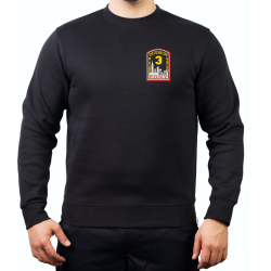 Sweat nero, New York Cit Fire Dept. Divison 3, Midtown-Uptown-Harlem