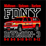 Sweat negro, New York Cit Fire Dept. Divison 3, Midtown-Uptown-Harlem