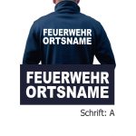 SmartSoftshelljacke navy, font "A" with place-name beidseitig