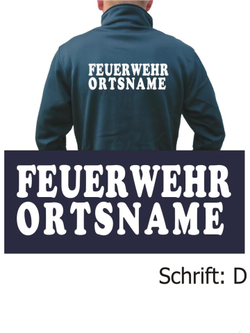 SmartSoftshelljacke navy, font "D" with place-name
