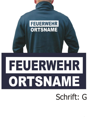 SmartSoftshelljacke navy, font "G" with place-name