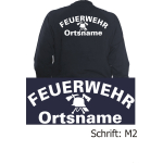 Sweat jacket navy, font "M2" (FW-Helm) with place-name