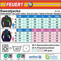 Sweat jacket navy, font "M3" (Stahlrohr) with place-name