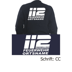 Sweat jacket navy, font "CC" (112 FF) with...