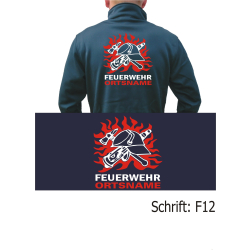 SmartSoftshelljacke navy, Schrift "F12"...