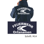 Hooded jacket navy, font "M14" (Spreizer) with place-name